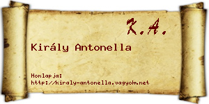 Király Antonella névjegykártya